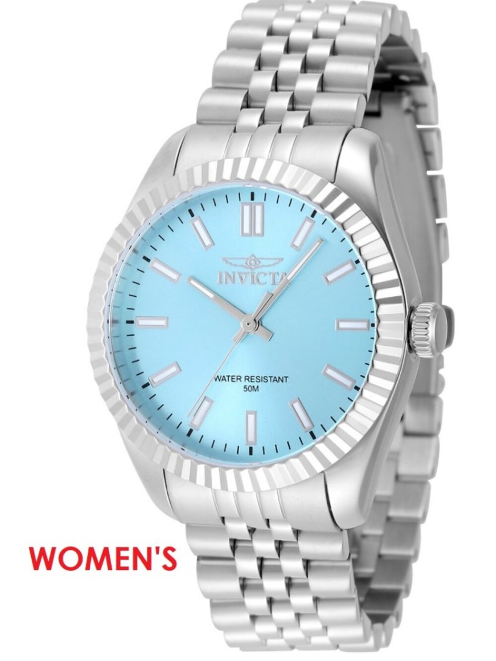$199 Invicta Specialty Oxford Womens Tifny Blue 36mm Steel Quartz Watch NIB